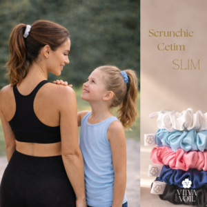 Scrunchie Cetim Slim